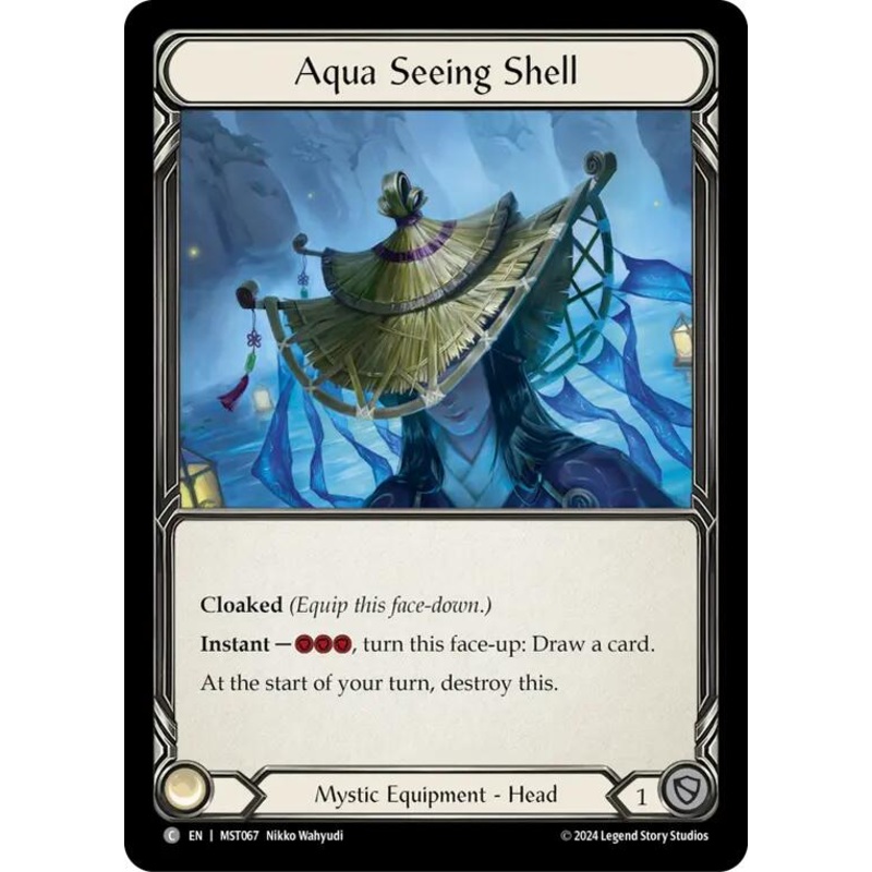 Aqua Seeing Shell [MST067] (Part the Mistveil)  Cold Foil