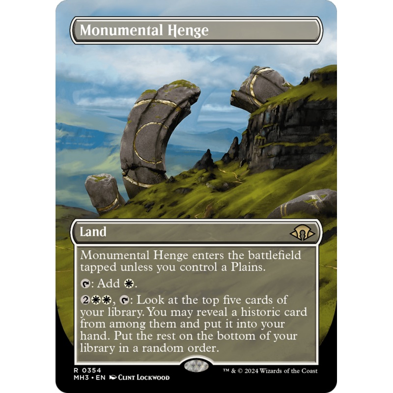 Monumental Henge (Borderless) [Modern Horizons 3]