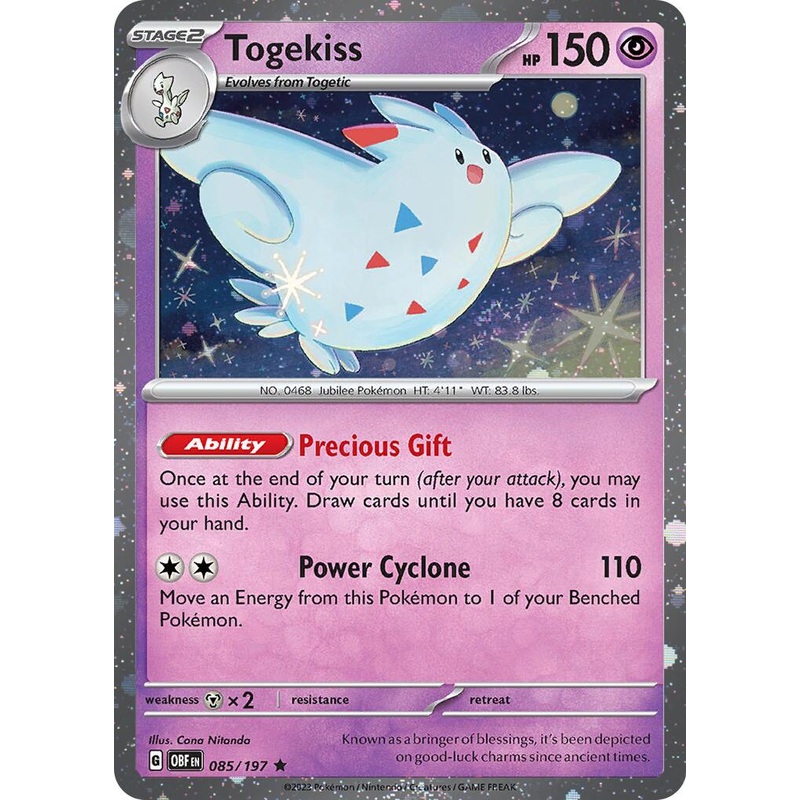 Togekiss (085/197) (Cosmos Holo) [Scarlet & Violet: Obsidian Flames]