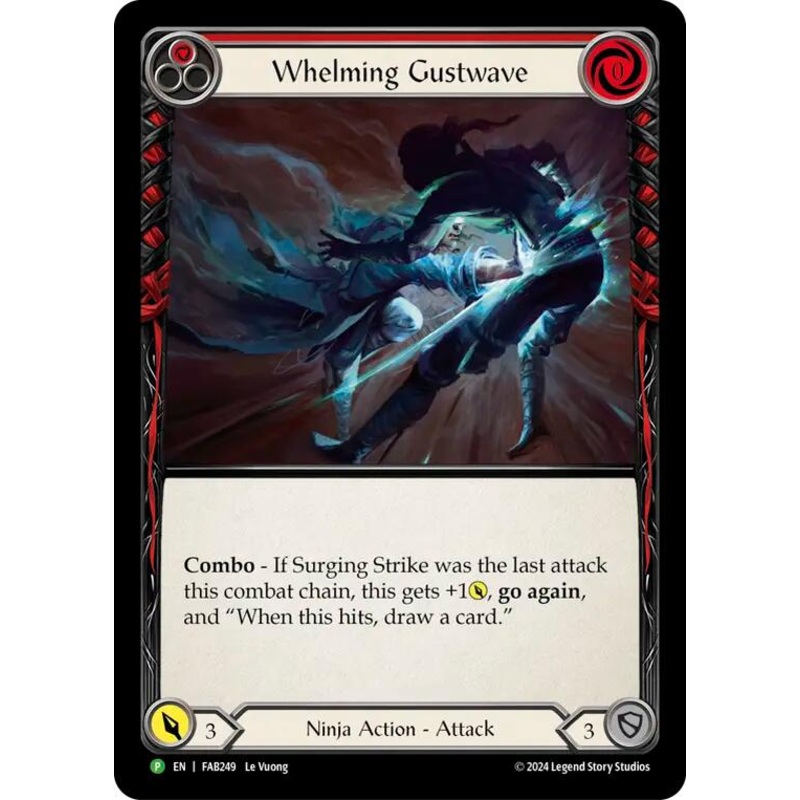 Whelming Gustwave (Red) [FAB249] (Promo)  Rainbow Foil