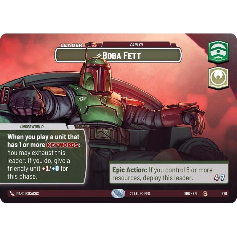 Boba Fett – Daimyo (Showcase) (270) [Shadows of the Galaxy]
