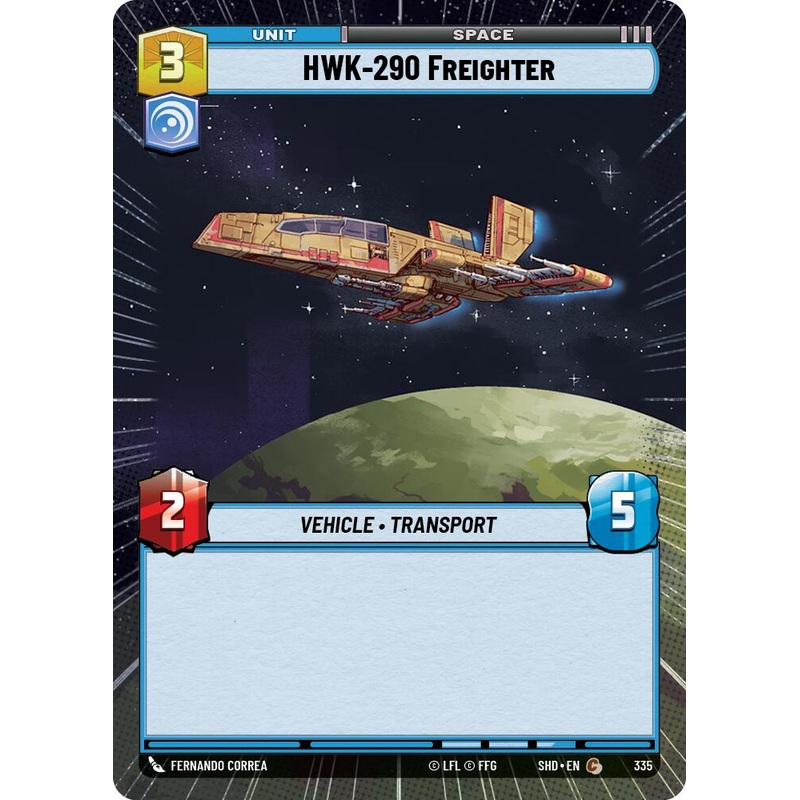 HWK-290 Freighter (Hyperspace) (335) [Shadows of the Galaxy]