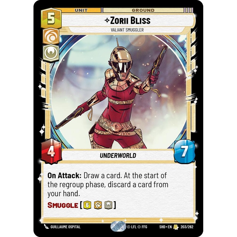 Zorii Bliss – Valiant Smuggler (203/262) [Shadows of the Galaxy]