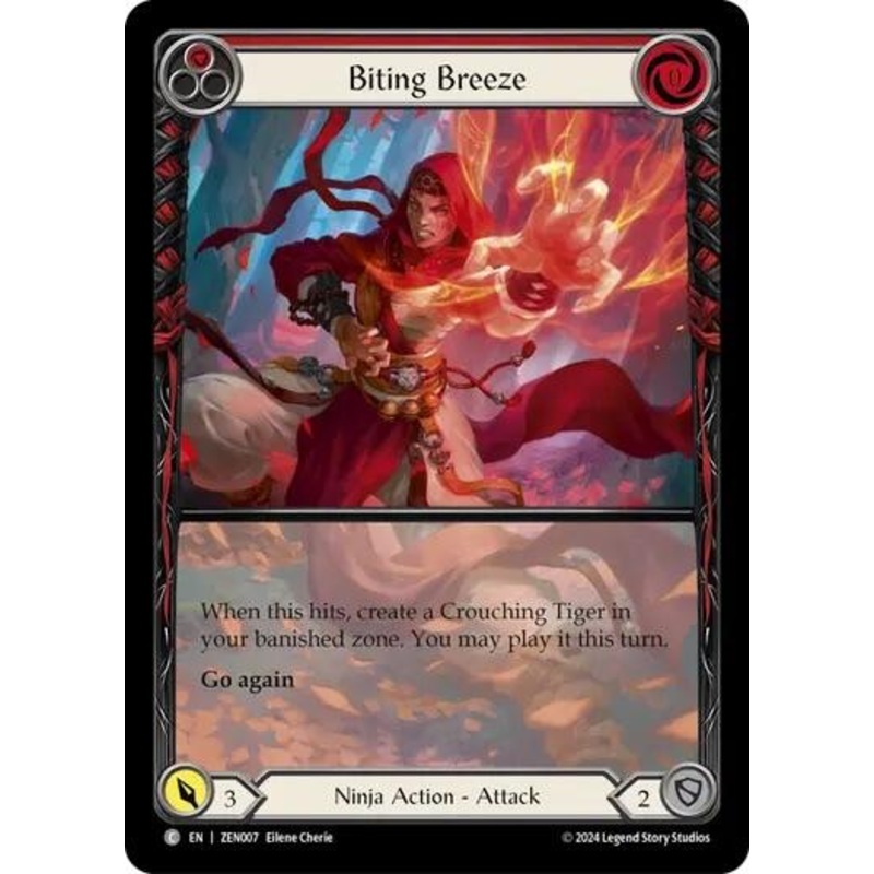 Biting Breeze (Red) [ZEN007] (Part the Mistveil Zen Blitz Deck)