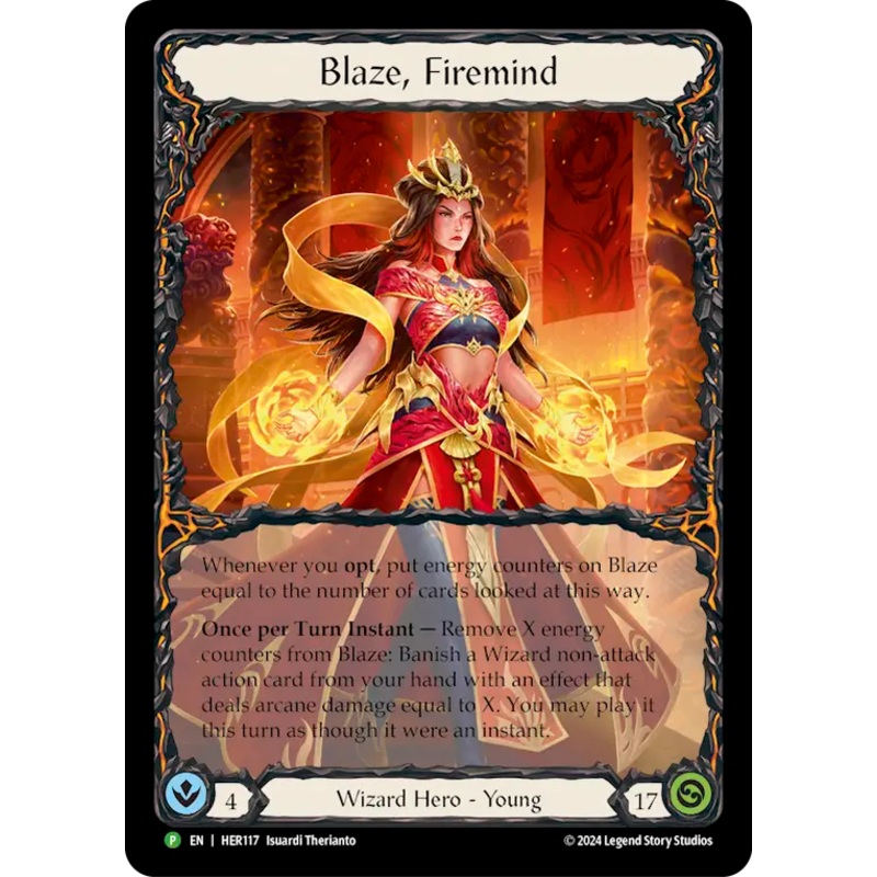 Blaze, Firemind [HER117] (Promo)  Rainbow Foil