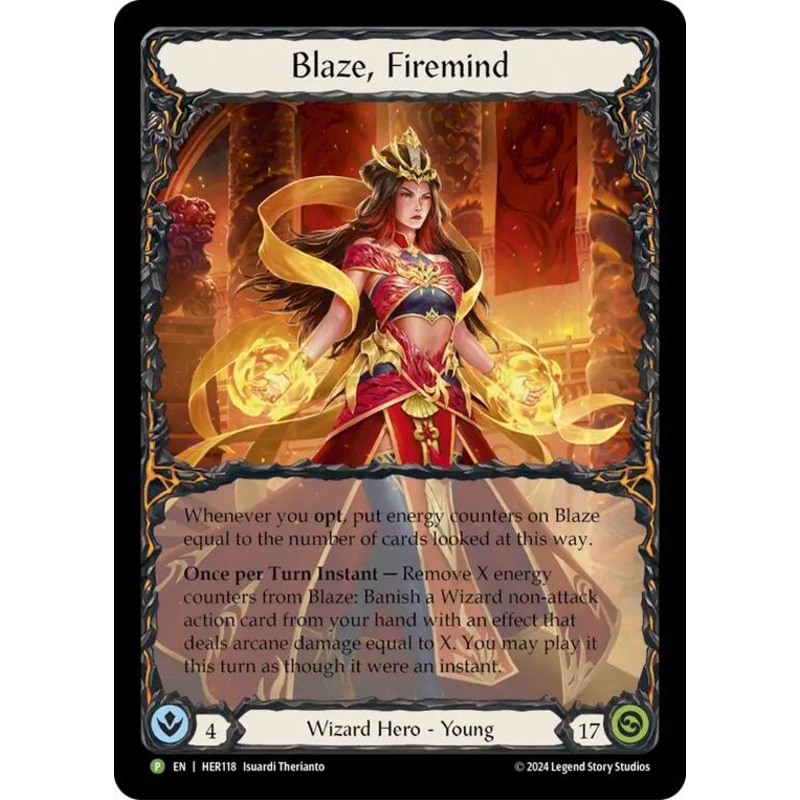 Blaze, Firemind [HER118] (Promo)  Cold Foil