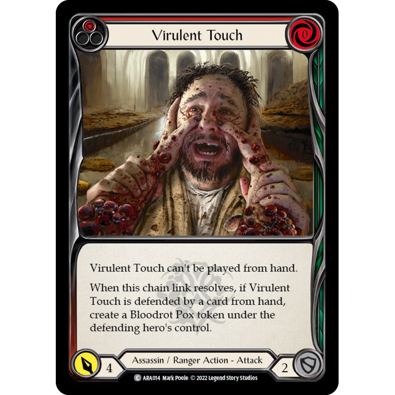 Virulent Touch (Red) [ARA014] (Outsiders Arakni Blitz Deck)