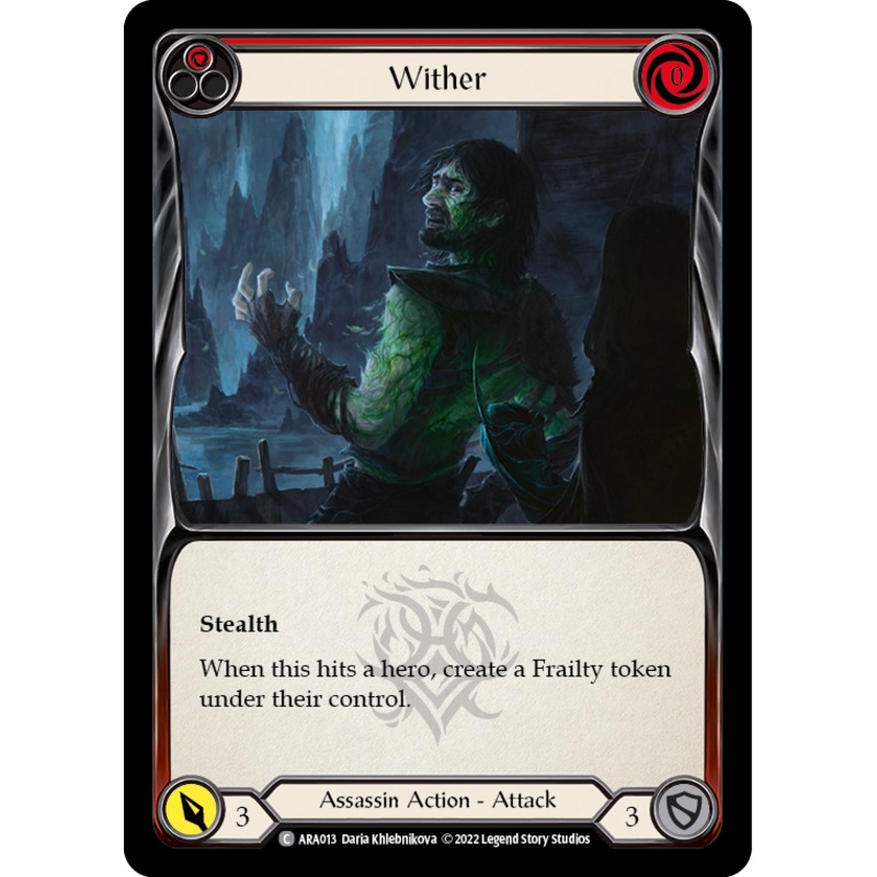 Wither (Red) [ARA013] (Outsiders Arakni Blitz Deck)