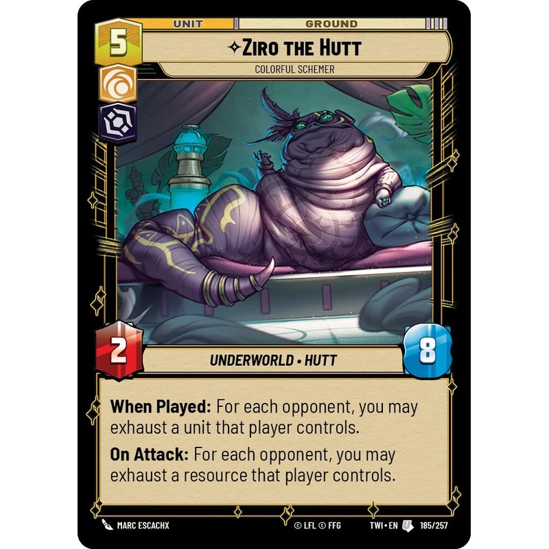Ziro the Hutt – Colorful Schemer (185/257) (185/257) [Twilight of the Republic]
