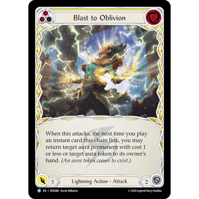 Blast to Oblivion (Yellow) [ROS080] (Rosetta)  Rainbow Foil