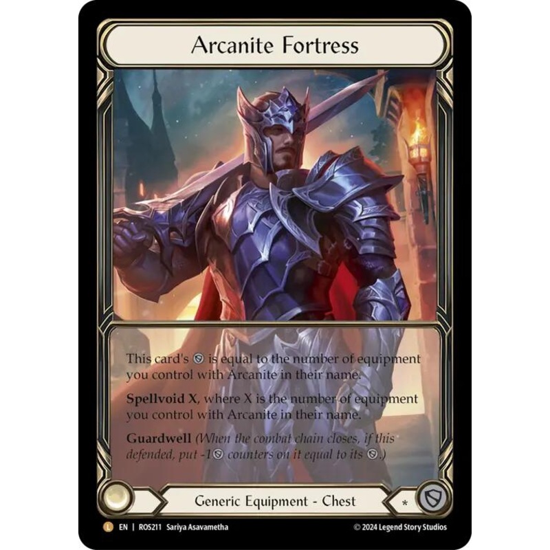 Arcanite Fortress (Extended Art) [ROS211] (Rosetta)  Cold Foil