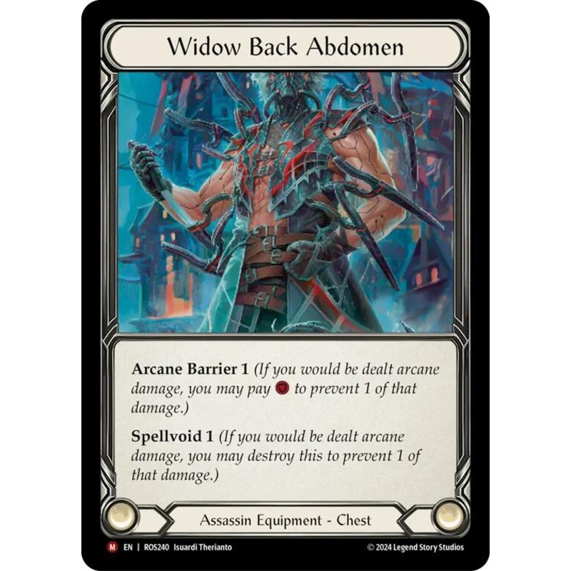 Widow Back Abdomen [ROS240] (Rosetta)  Cold Foil