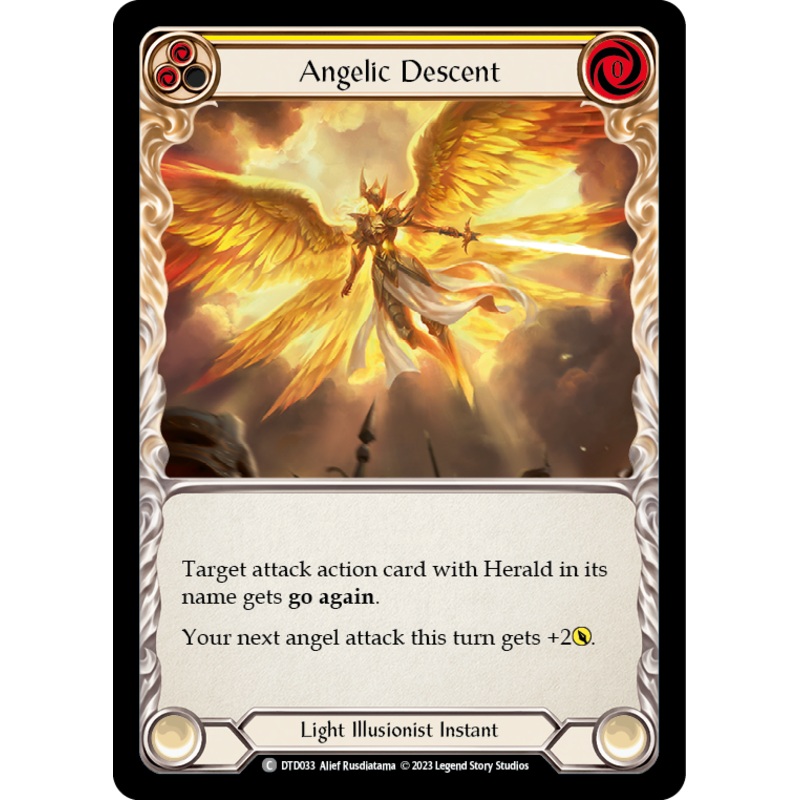 Angelic Descent (Yellow) [DTD033] (Dusk Till Dawn)  Rainbow Foil