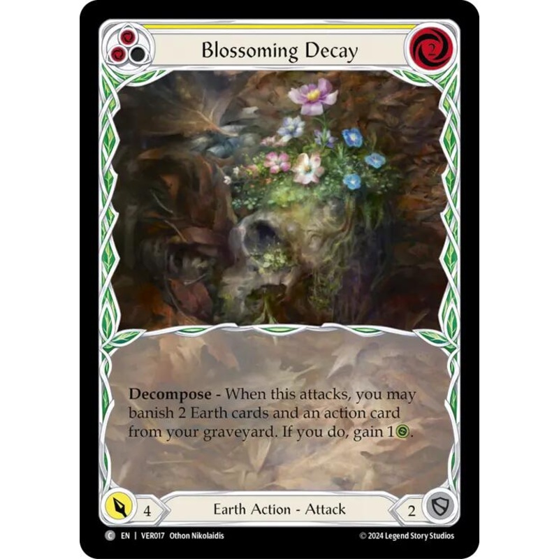 Blossoming Decay (Yellow) [VER017] (Rosetta Verdance Blitz Deck)