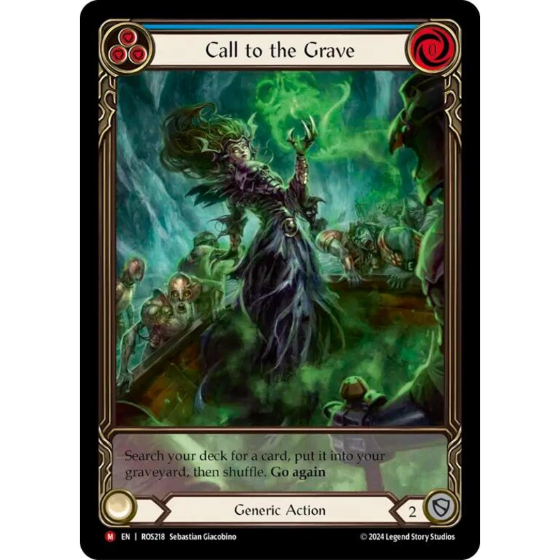 Call to the Grave (Extended Art) [ROS218] (Rosetta)  Rainbow Foil