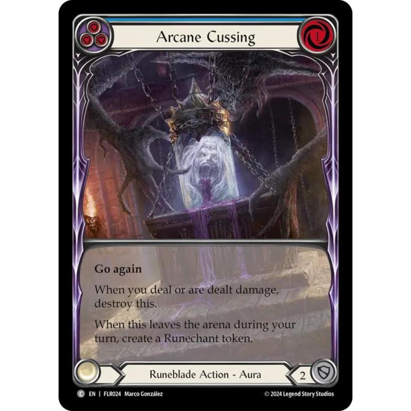 Arcane Cussing (Blue) [FLR024] (Rosetta Florian Blitz Deck)
