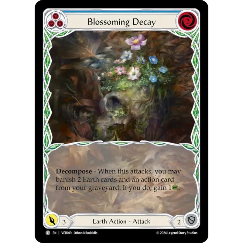 Blossoming Decay (Blue) [VER019] (Rosetta Verdance Blitz Deck)