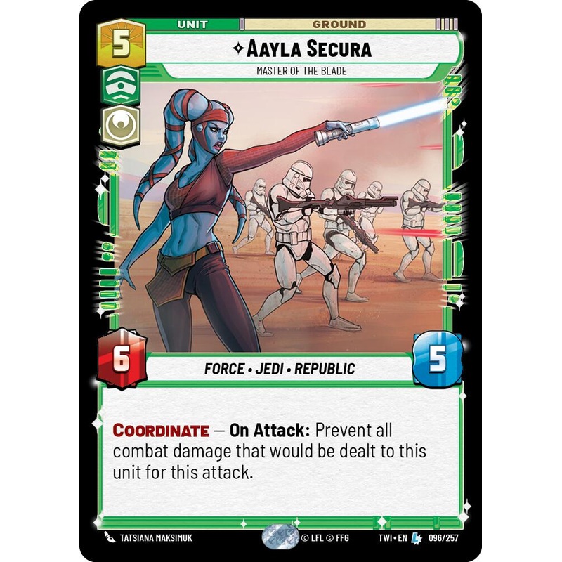 Aayla Secura – Master of the Blade (096/257) (096/257) [Twilight of the Republic]