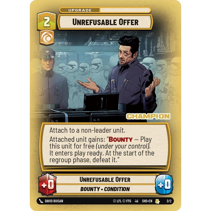 Unrefusable Offer (2/2) (Champion) (2/2) [Store Showdown Promos]