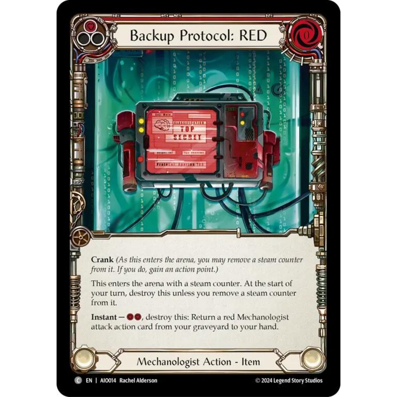 Backup Protocol: RED (Red) [AIO014] (Armory Deck: Dash)