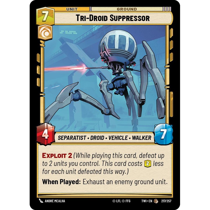 Tri-Droid Suppressor (217/257) (217/257) [Twilight of the Republic]