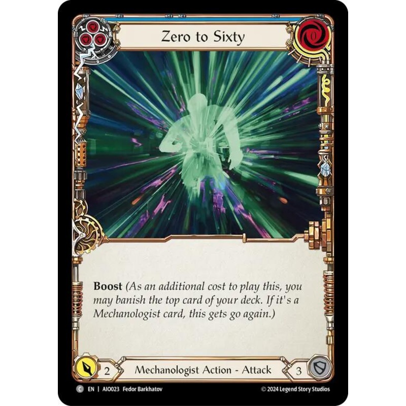 Zero to Sixty (Blue) [AIO023] (Armory Deck: Dash)