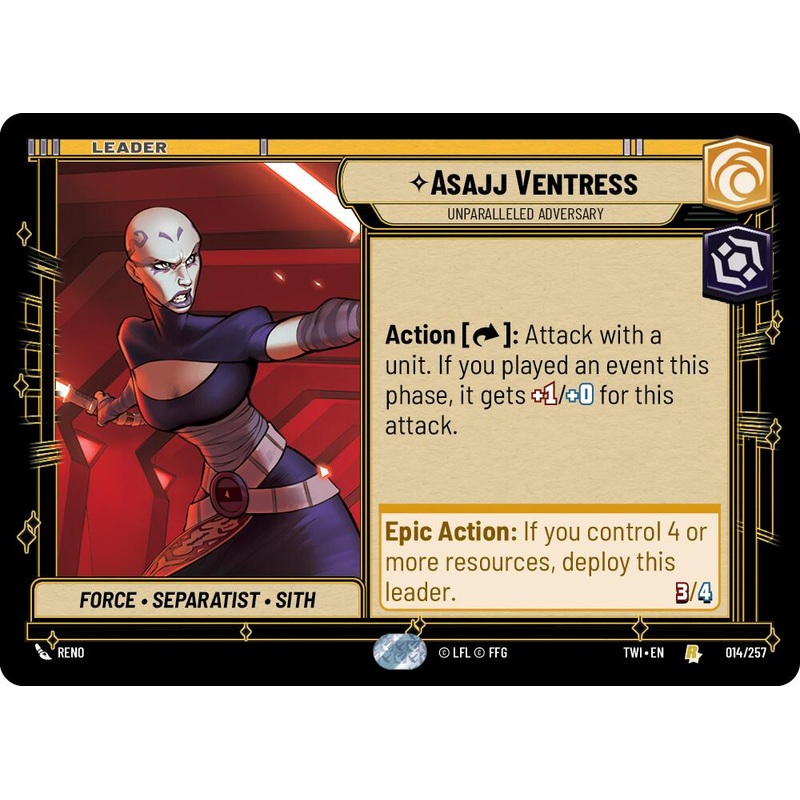 Asajj Ventress – Unparalleled Adversary (014/257) (014/257) [Twilight of the Republic]