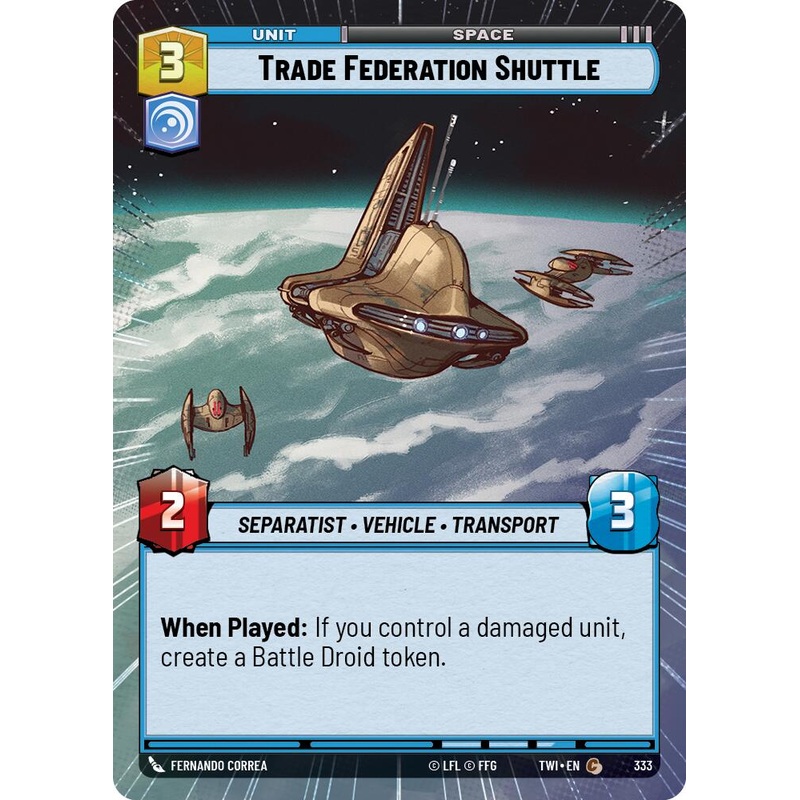Trade Federation Shuttle (333) (Hyperspace) (333) [Twilight of the Republic]