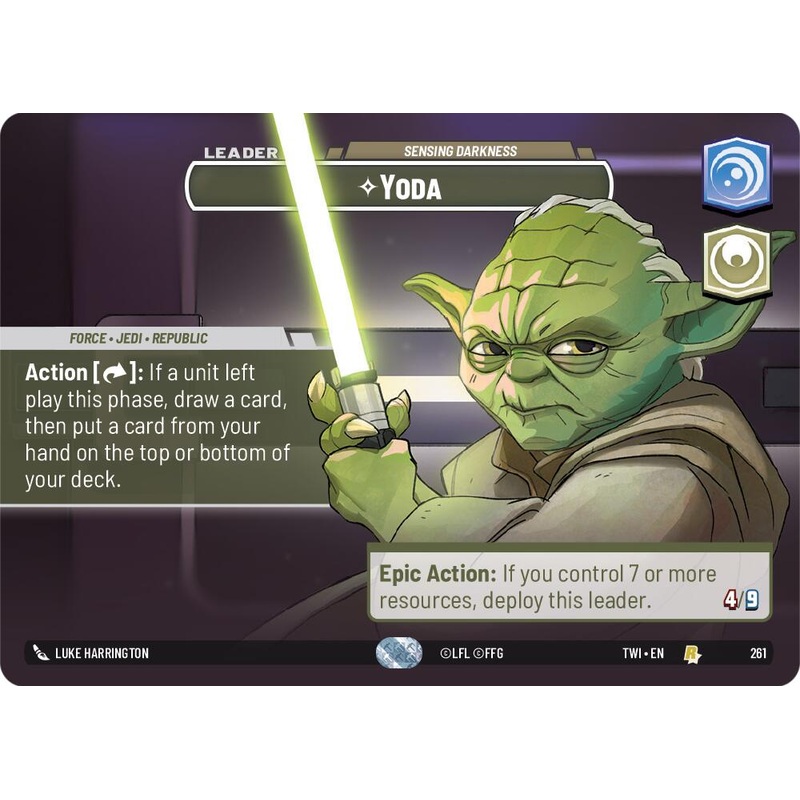 Yoda – Sensing Darkness (261) (Showcase) (261) [Twilight of the Republic]