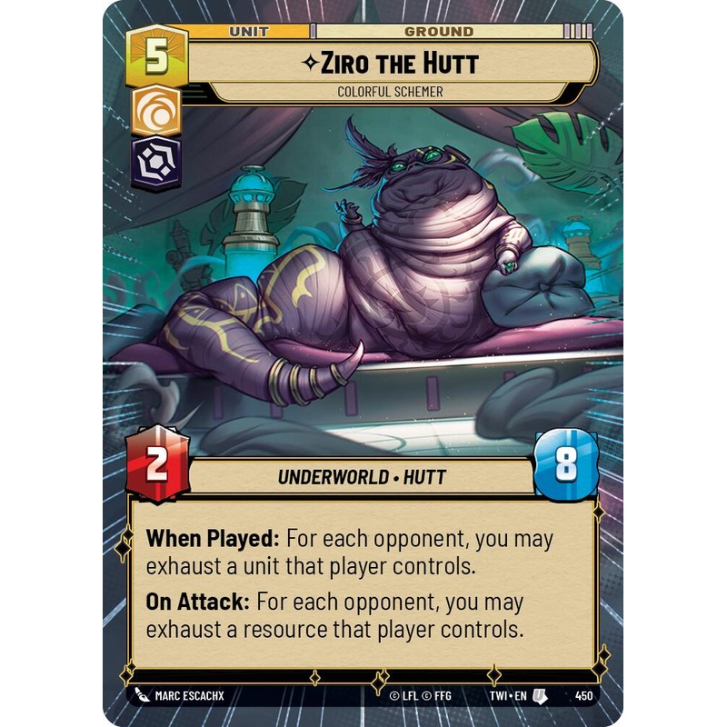Ziro the Hutt – Colorful Schemer (450) (Hyperspace) (450) [Twilight of the Republic]