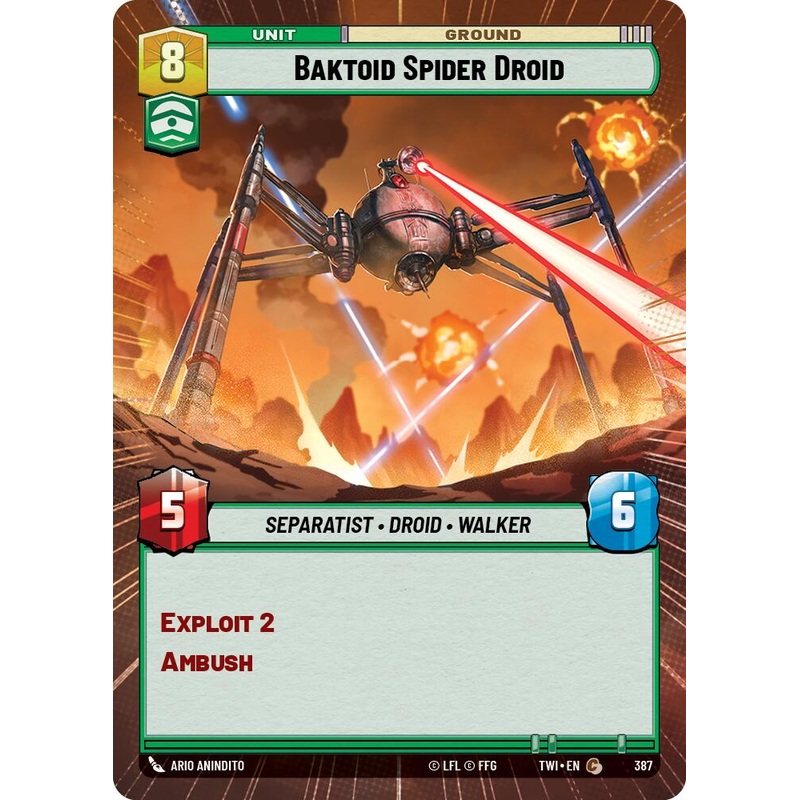 Baktoid Spider Droid (387) (Hyperspace) (387) [Twilight of the Republic]