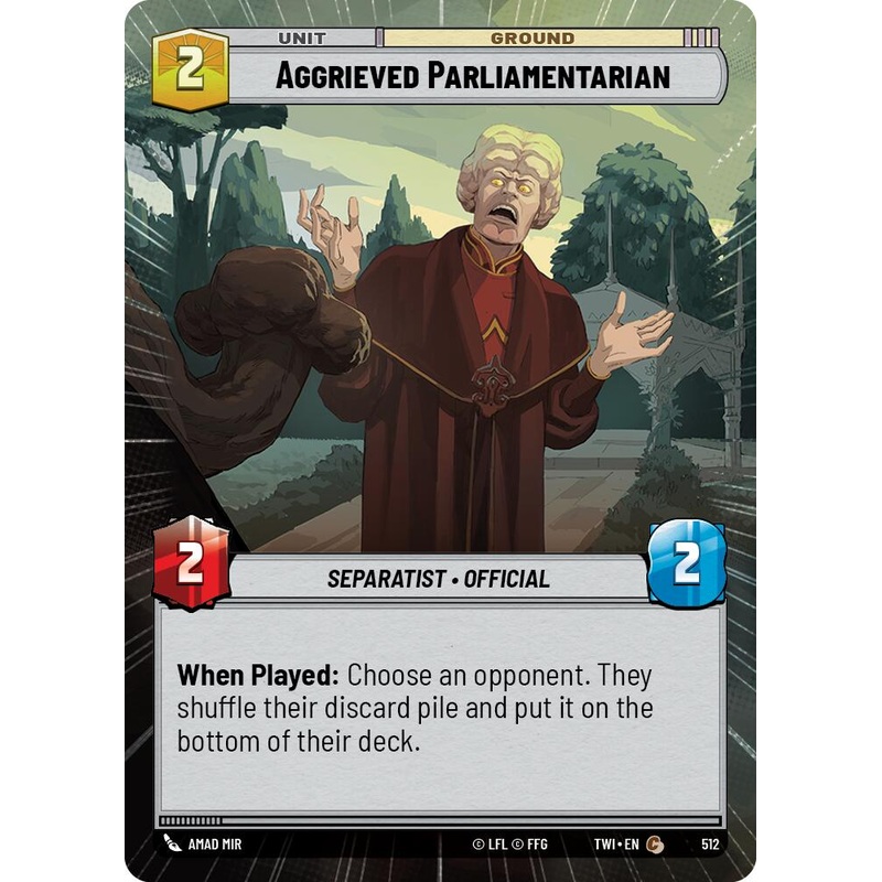 Aggrieved Parliamentarian (512) (Hyperspace) (512) [Twilight of the Republic]