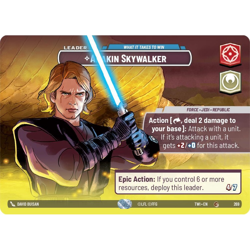 Anakin Skywalker – What it Takes to Win (269) (Showcase) (269) [Twilight of the Republic]