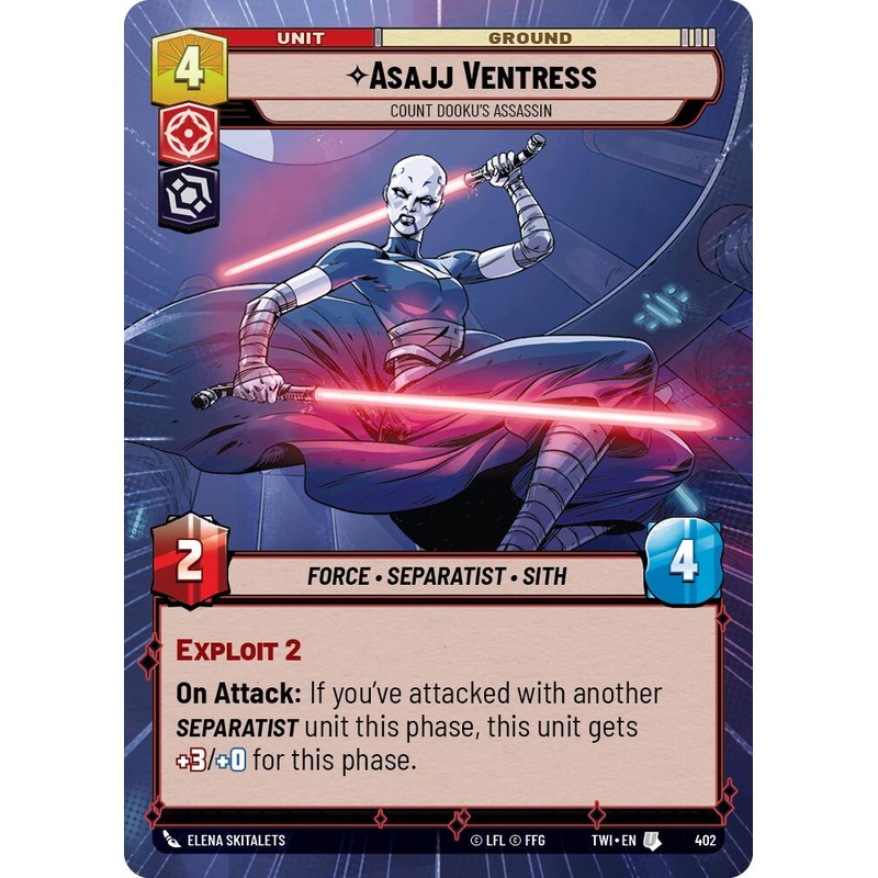 Asajj Ventress – Count Dooku’s Assassin (402) (Hyperspace) (402) [Twilight of the Republic]