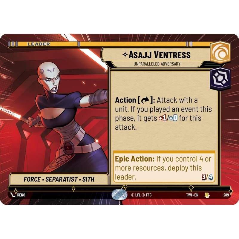 Asajj Ventress – Unparalleled Adversary (289) (Hyperspace) (289) [Twilight of the Republic]