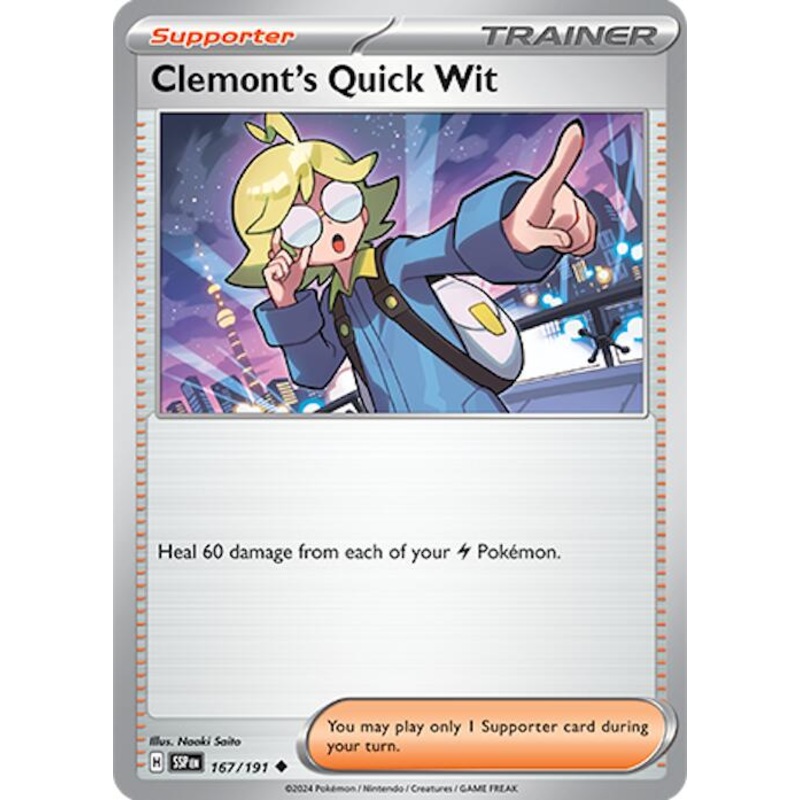 Clemont’s Quick Wit (167/191) [Scarlet & Violet: Surging Sparks]