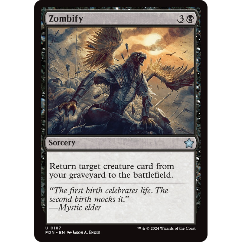 Zombify [Foundations]|Near Mint|Lightly Played|Moderately Played|Heavily Played|Damaged|Near Mint Foil|Lightly Played Foil|Moderately Played Foil|Heavily Played Foil|Damaged Foil