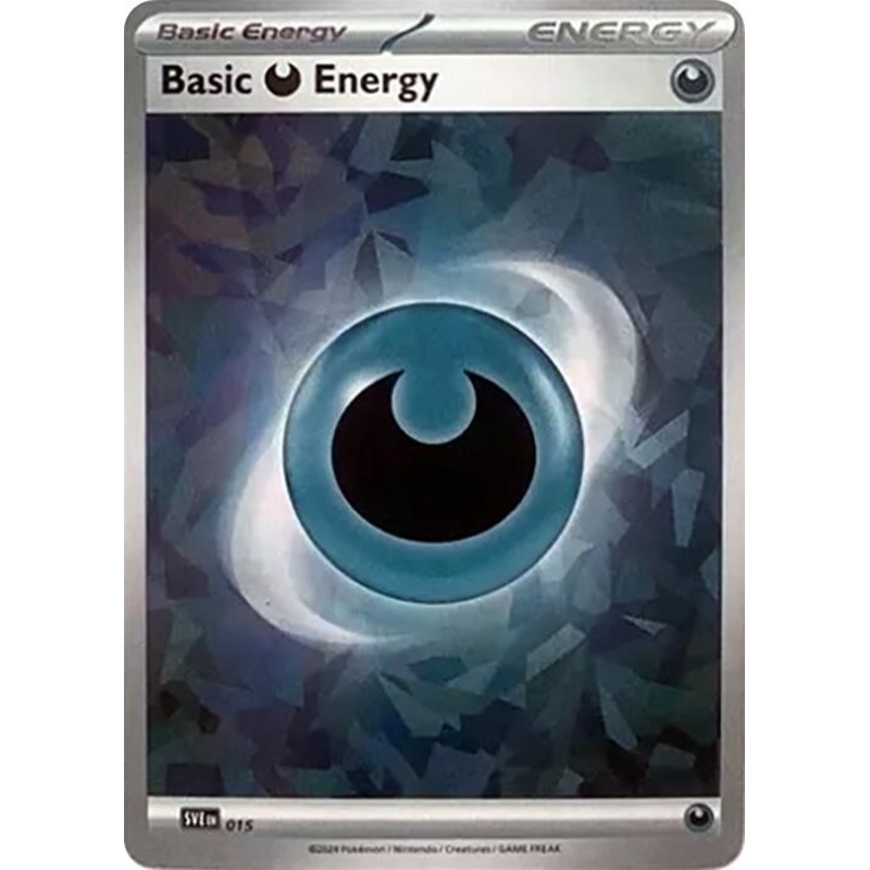 Basic Darkness Energy (015) (Cracked Ice Holo) [Scarlet & Violet: Stellar Crown]