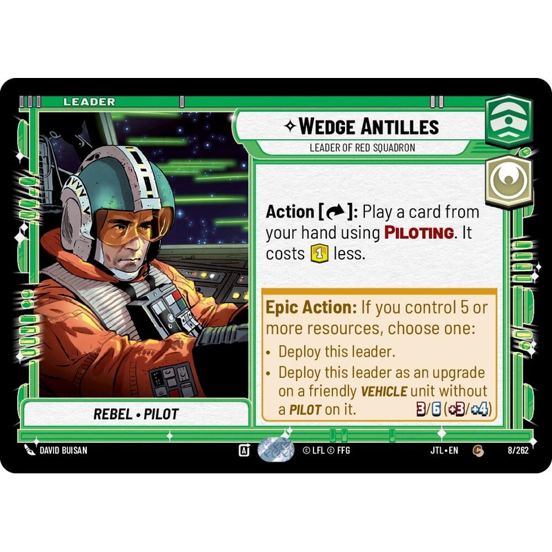 Wedge Antilles – Leader of Red Squadron (008/262) (008/257) [Jump to Lightspeed]
