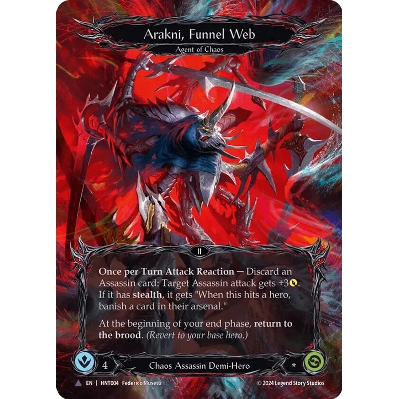 Arakni, Funnel Web [HNT004] (The Hunted)  Cold Foil