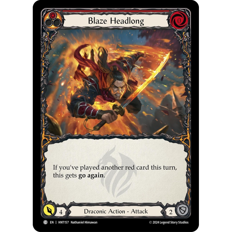 Blaze Headlong (Red) [HNT157] (The Hunted)