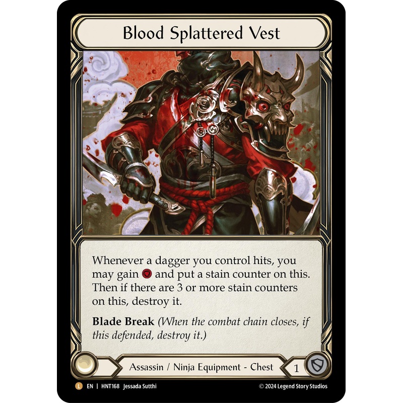 Blood Splattered Vest [HNT168] (The Hunted)  Rainbow Foil