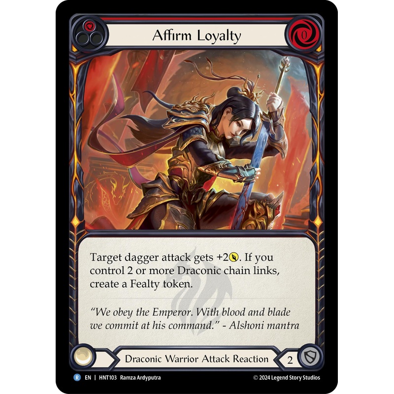 Affirm Loyalty (Red) [HNT103] (The Hunted)  Rainbow Foil
