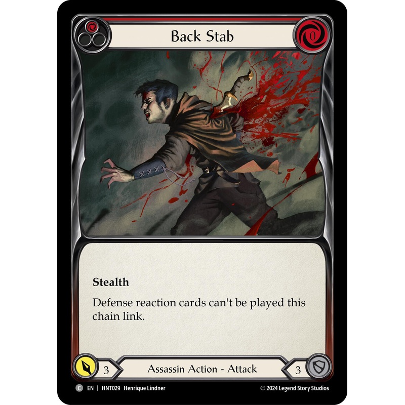Back Stab (Red) [HNT029] (The Hunted)