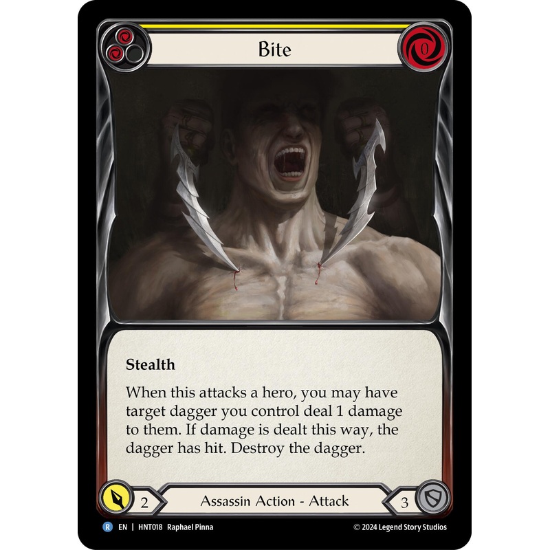 Bite (Yellow) [HNT018] (The Hunted)  Rainbow Foil