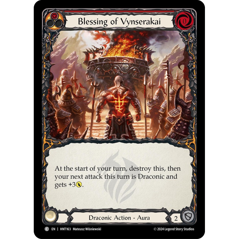 Blessing of Vynserakai (Red) [HNT163] (The Hunted)  Rainbow Foil