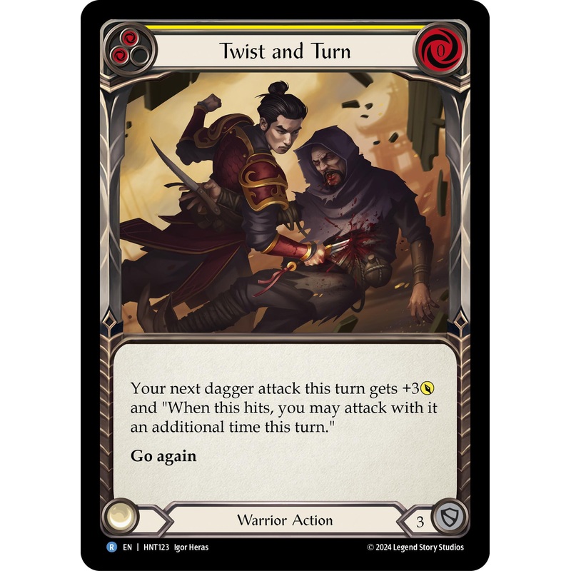 Twist and Turn (Yellow) [HNT123] (The Hunted)  Rainbow Foil