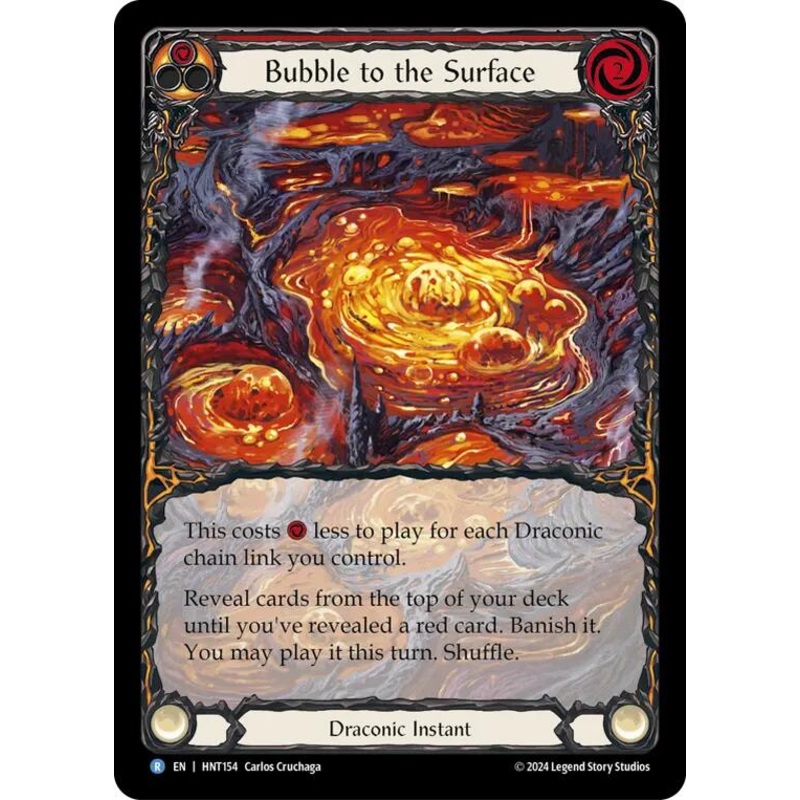 Bubble to the Surface (Red) (Extended Art) [HNT154] (The Hunted)  Rainbow Foil