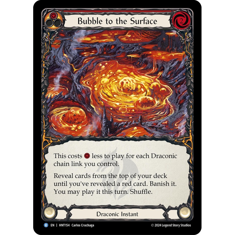Bubble to the Surface (Red) [HNT154] (The Hunted)  Rainbow Foil