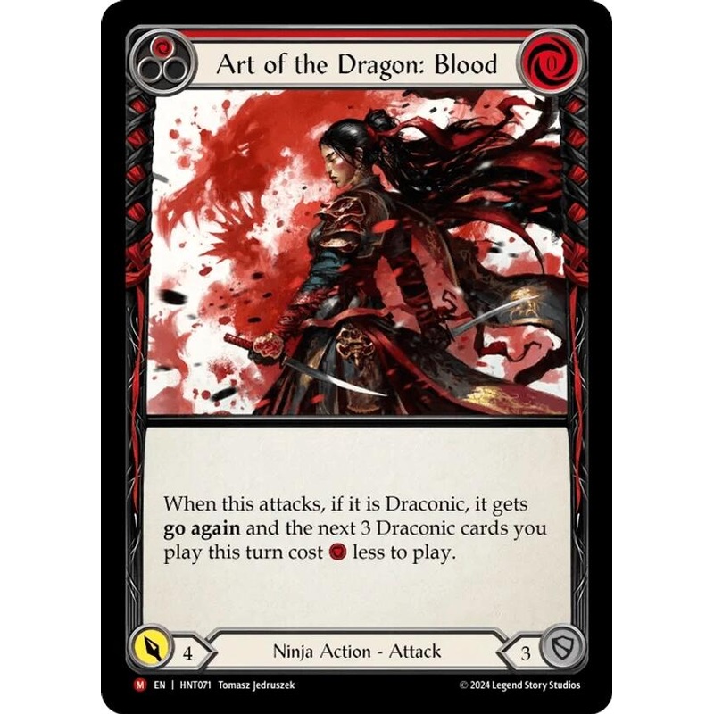 Art of the Dragon: Blood [HNT071] (The Hunted)  Rainbow Foil